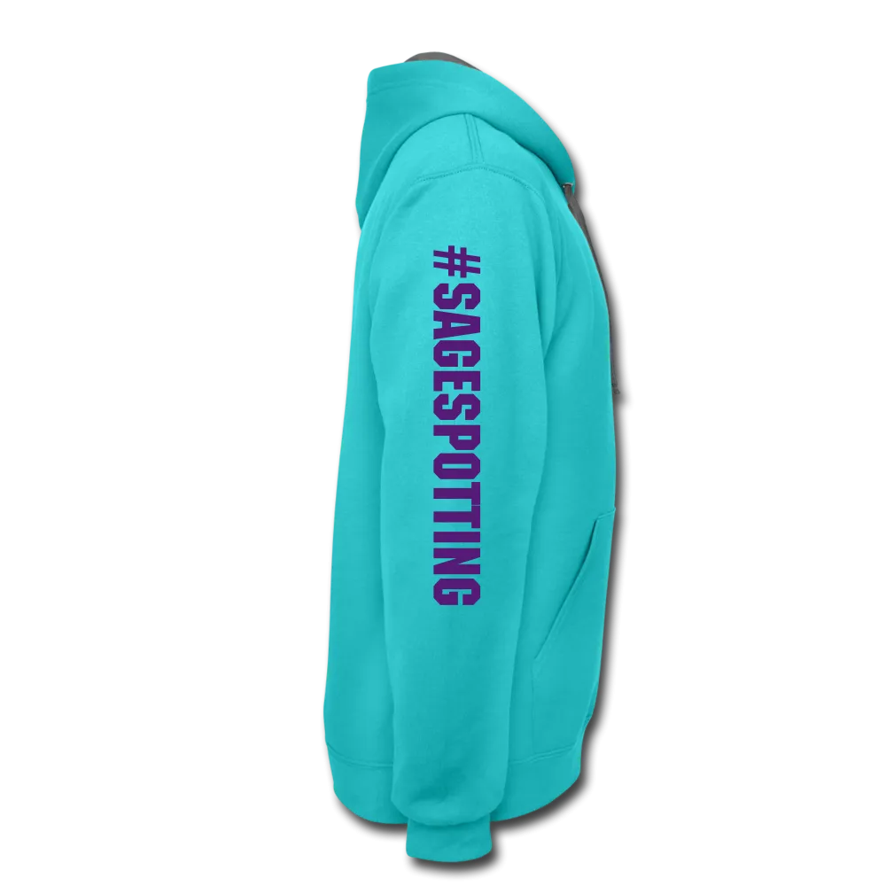 *SWEARY* Contrast Hoodie WordCloud Heart/Classic Logo
