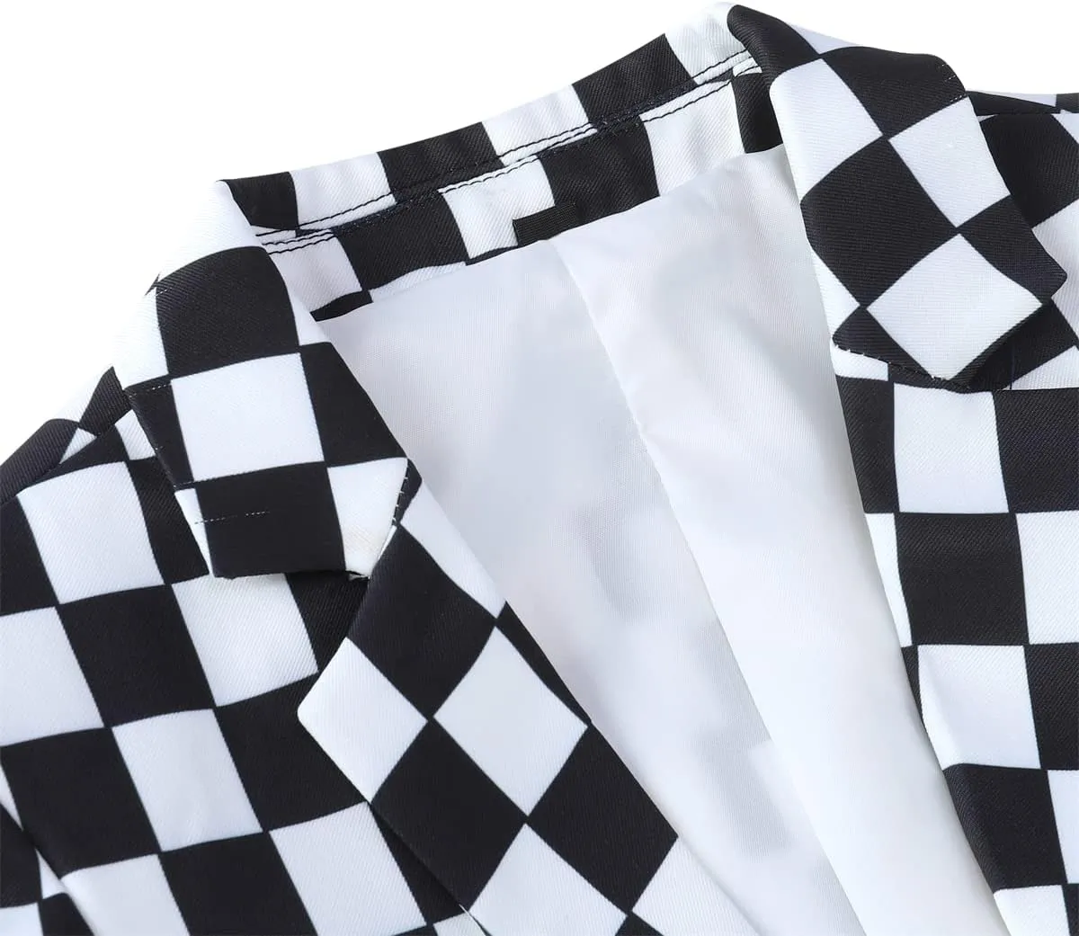 SWOTGdoby Boys Suits 2 Piece Check Plaid Suit Set Formal Dress Blazer Pants Slim Fit Tuxedo Suits for Boy