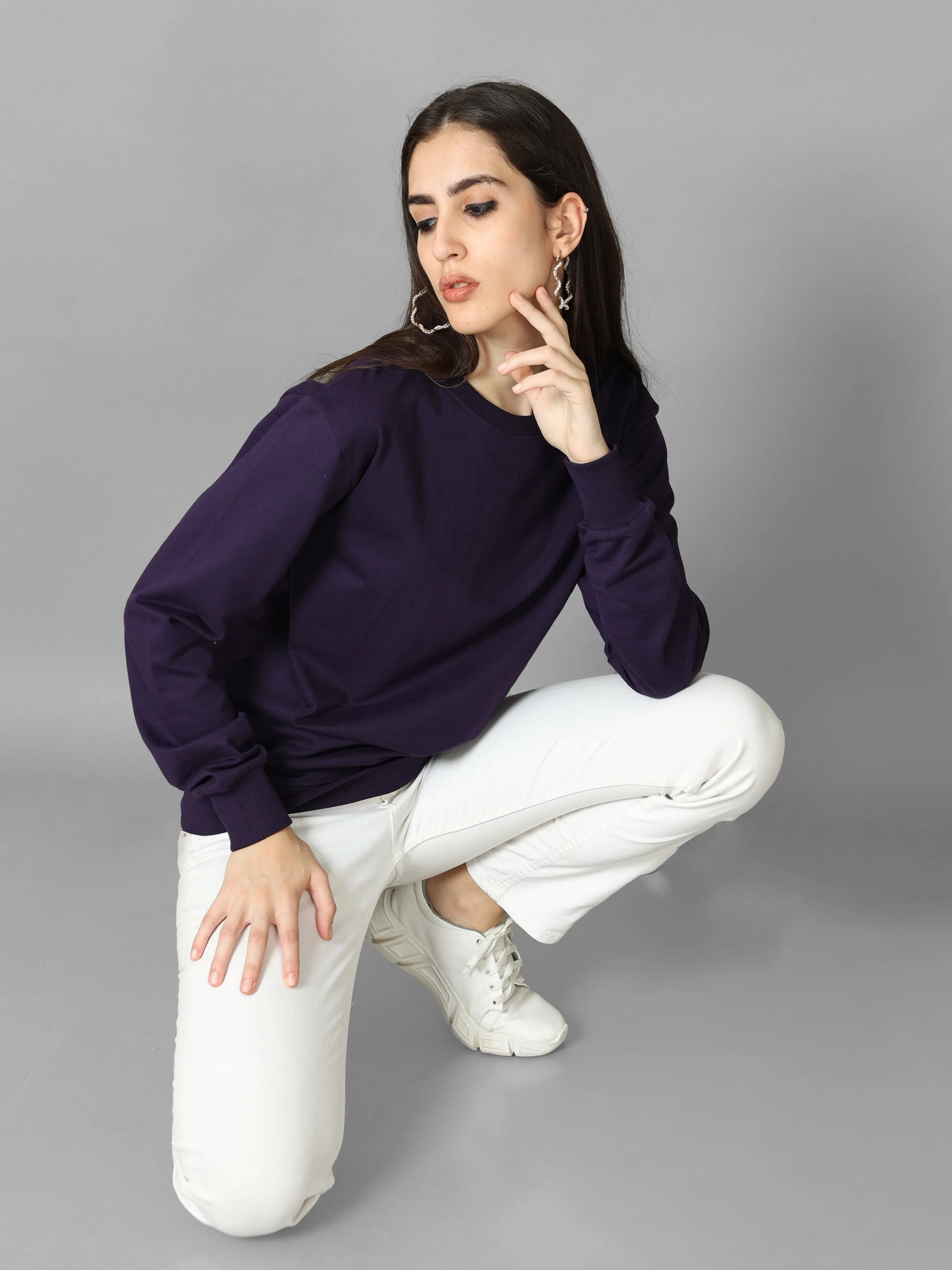 The Greenage Purple Sweat Shirt