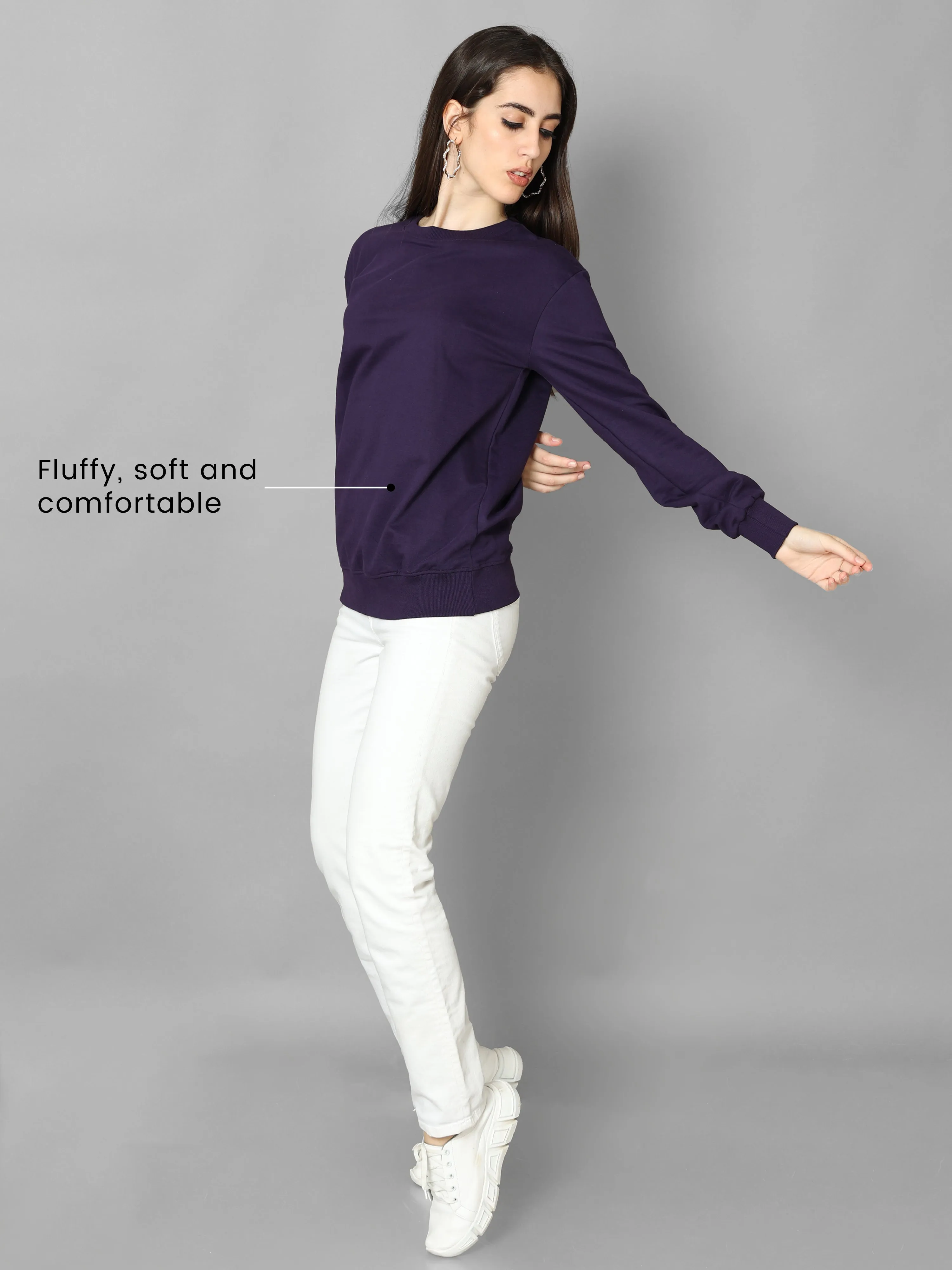 The Greenage Purple Sweat Shirt