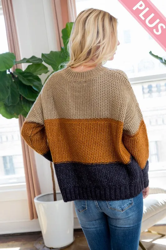 The Kylie Color Block Sweater