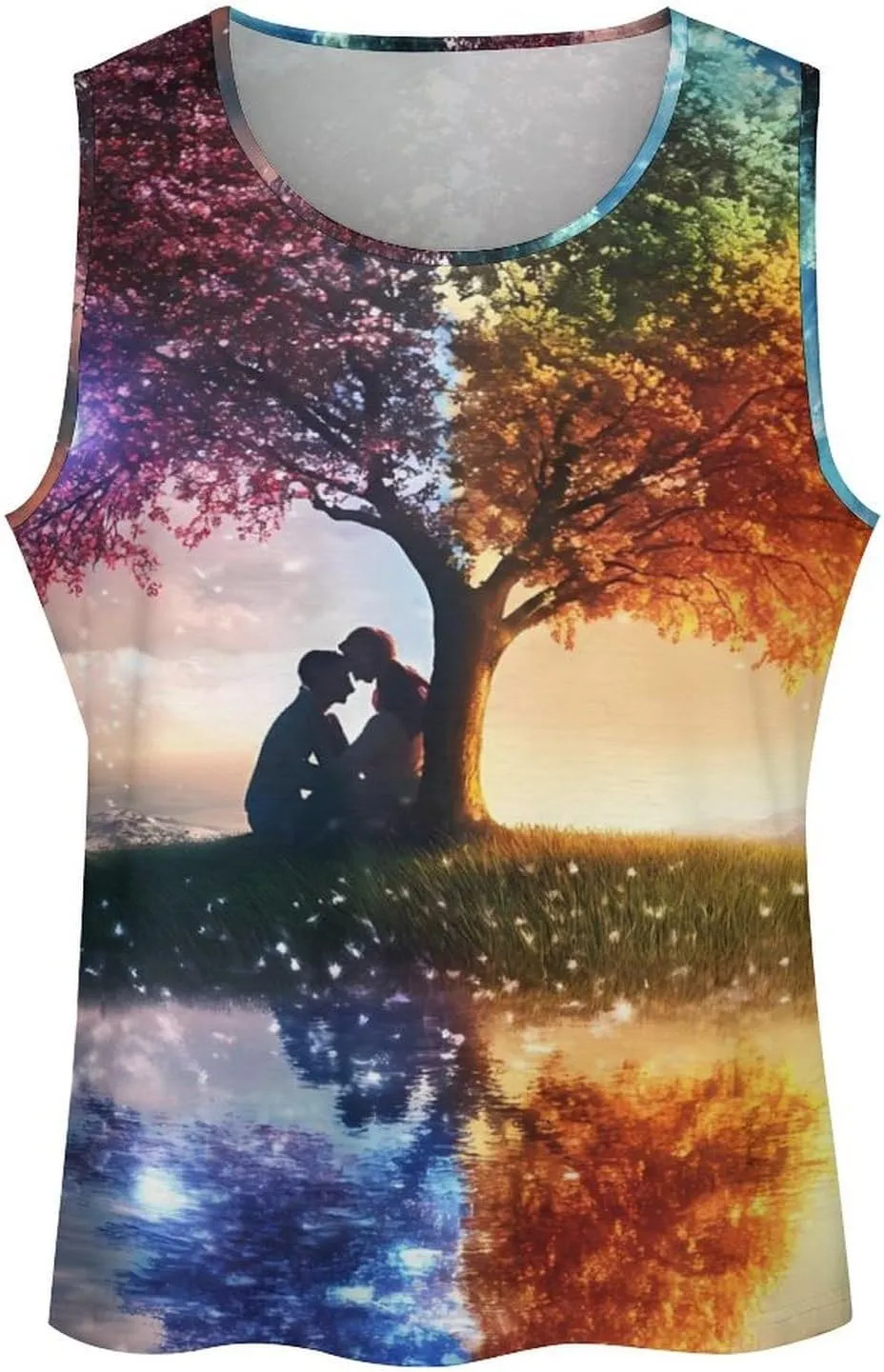 Tree And Life Men's Activewear Tank Tops Gym Sleeveless Muscle T Shirts Workout Tees Vest