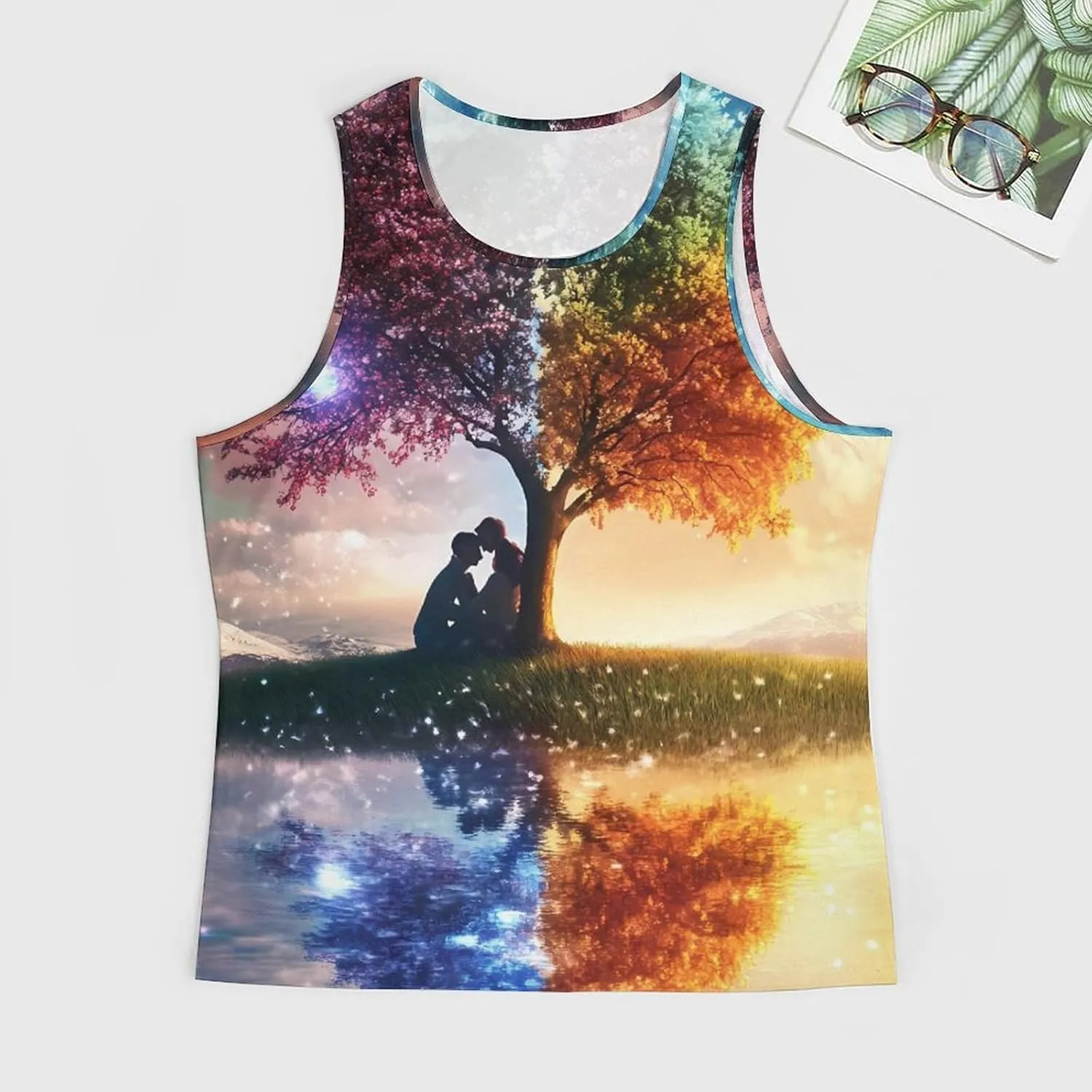 Tree And Life Men's Activewear Tank Tops Gym Sleeveless Muscle T Shirts Workout Tees Vest