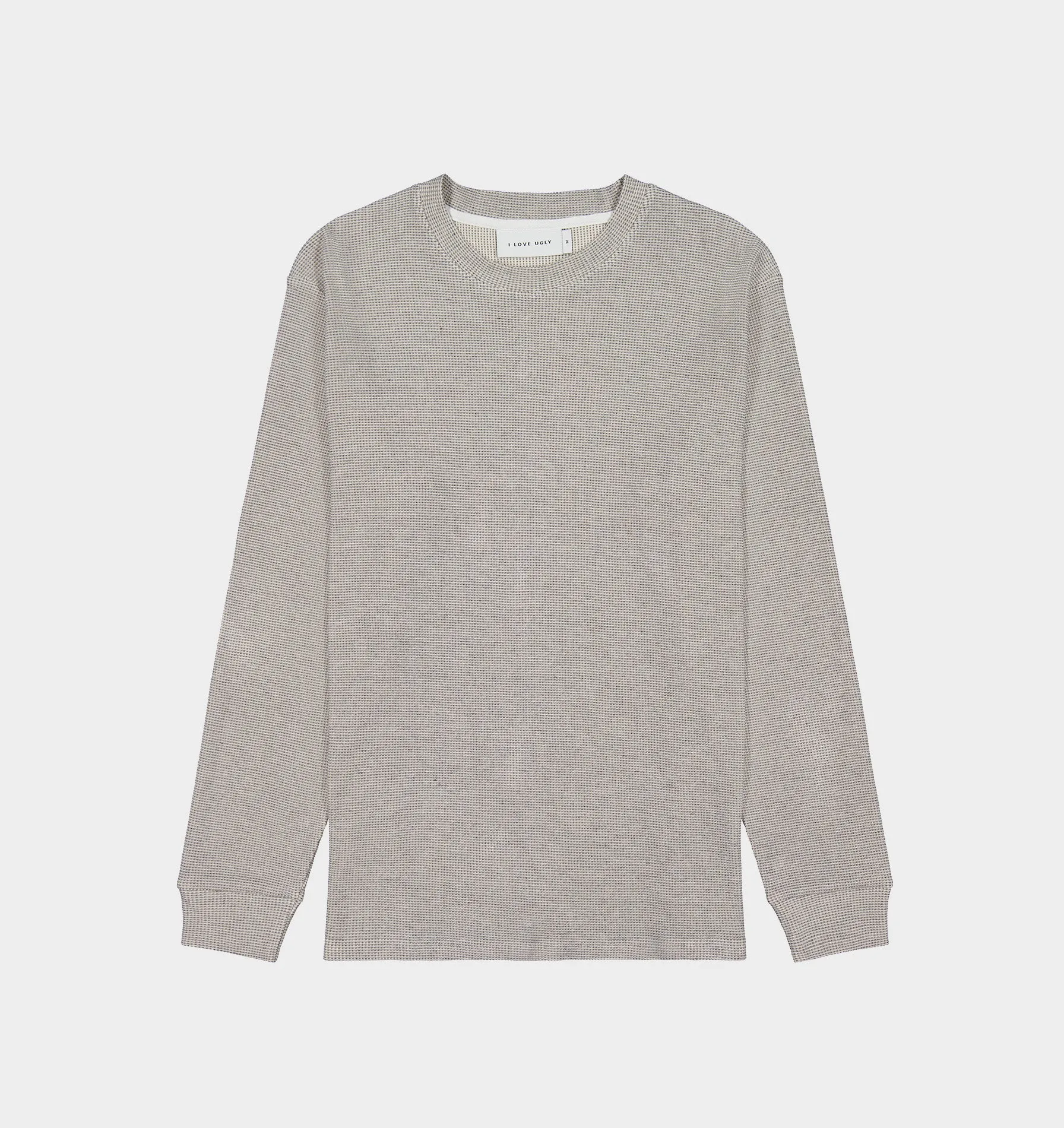 Waffle LS Tee - Concrete Marle