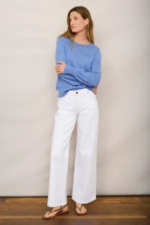 Whitney Wide Leg Jean - White