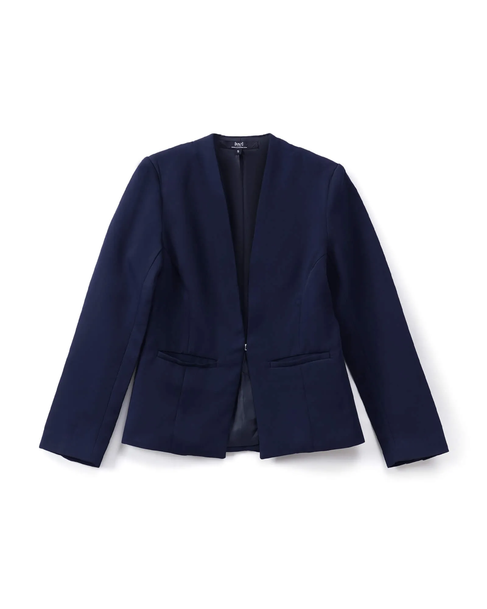 Witty-Navy Straight Front Blazer - Navy