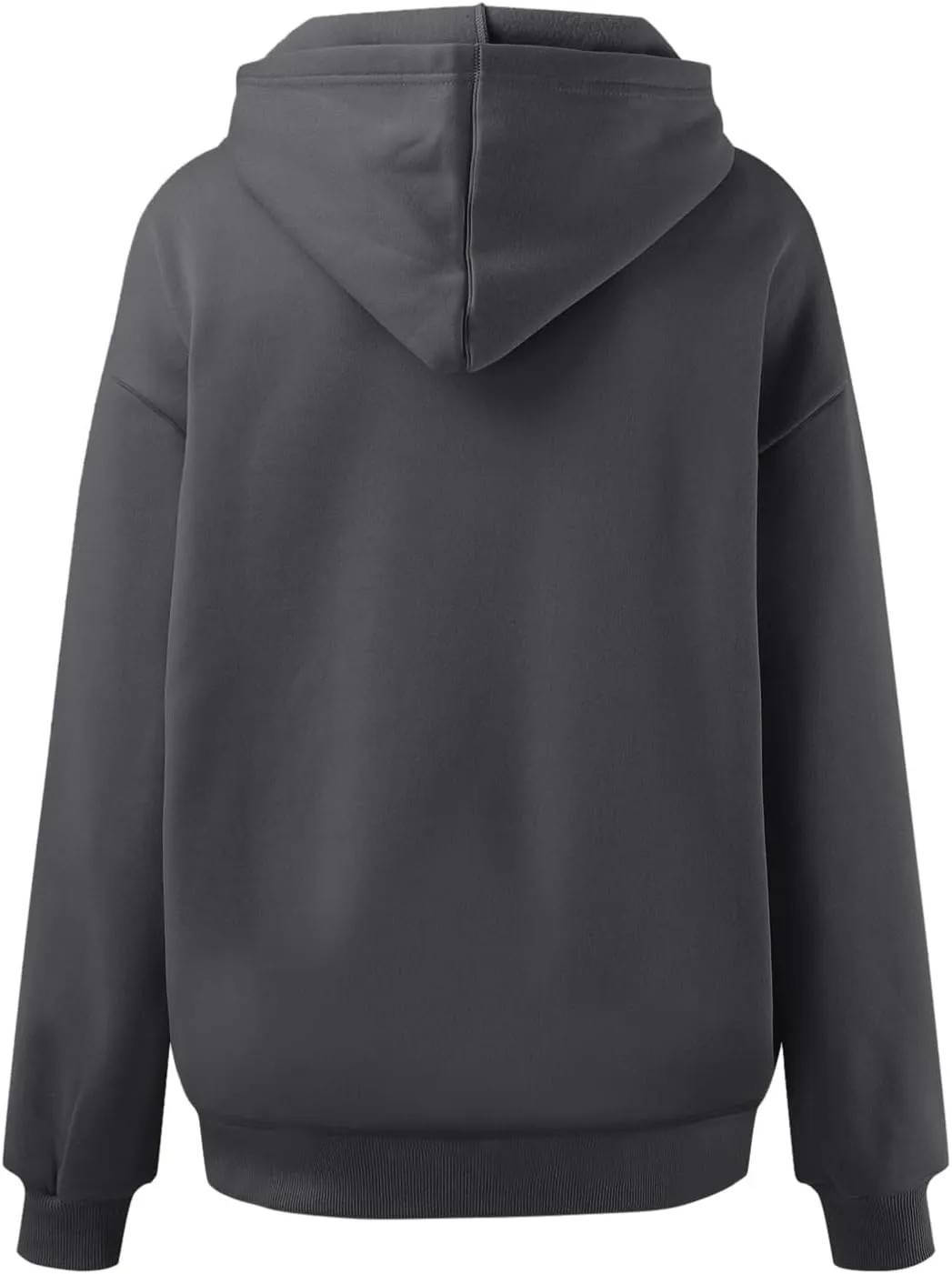 Women Oversized Hoodies Solid Color Fashion Y2K Hooded Sweatshirts With Pockets Winter Fall Plus Size Athletic Tops