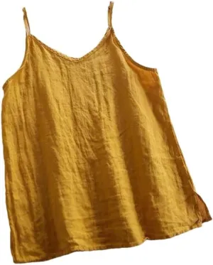 Women's Holiday Loose Camisole Summer Solid All-Match Casual Highstreet Sleeveless Vest