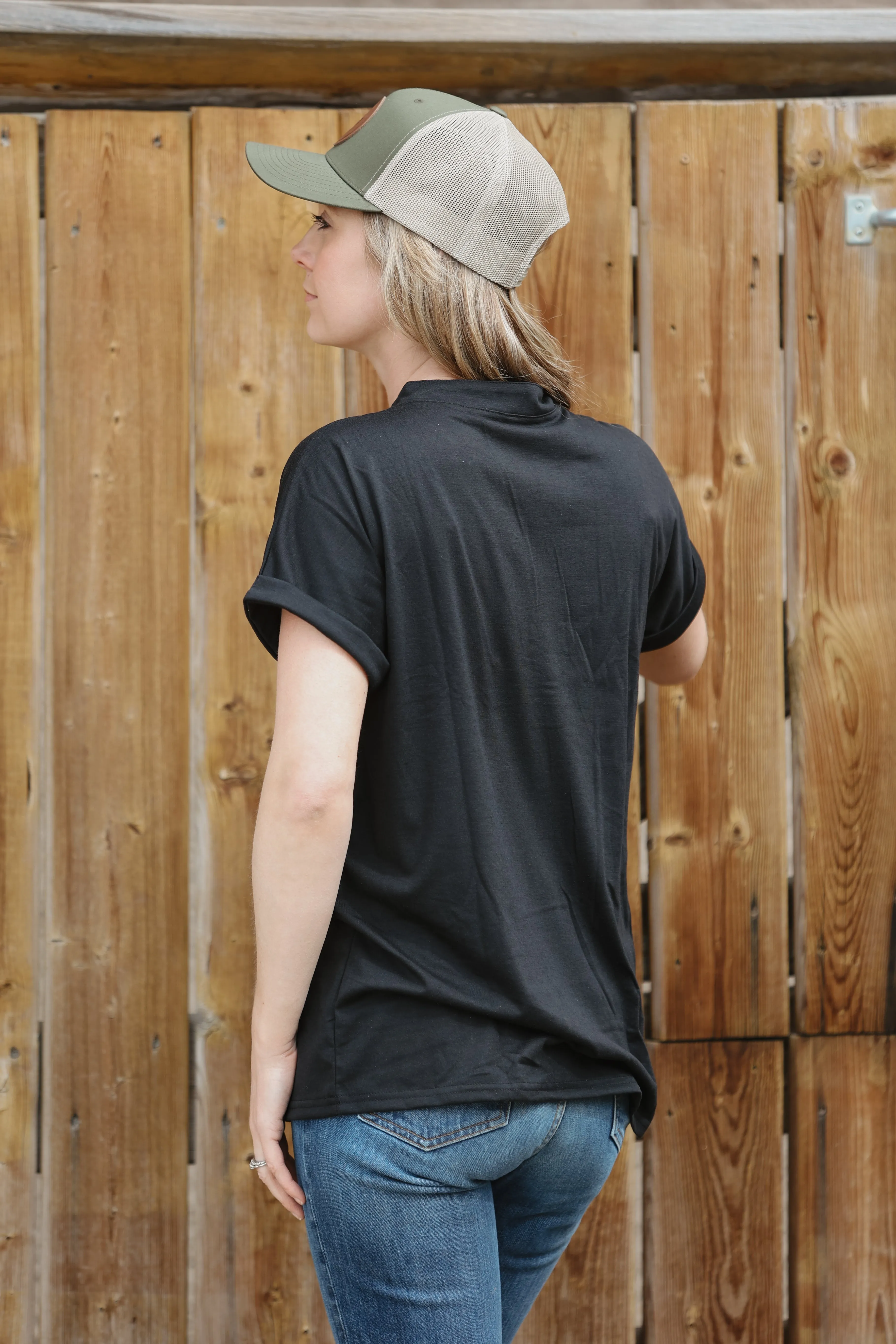Women's Short Sleeve T Shirts V Neck Top