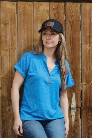 Women's Short Sleeve T Shirts V Neck Top