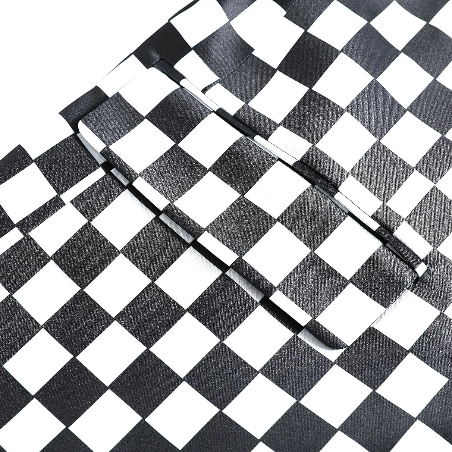 YFFUSHI Mens Slim Fit Suits 2 Piece Plaid Button Casual Formal Blazer Pants Set